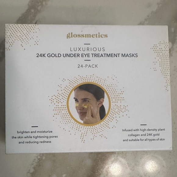 24K GOLD UNDER EYE COLLAGEN TREATMENT MASKS (24 PACK)  BRAND NEW! - Picture 1 of 2